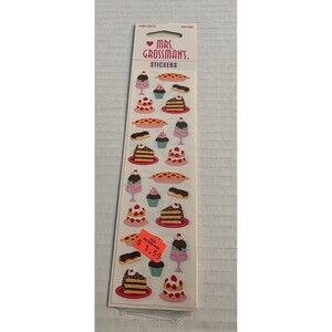 Mrs. Grossman's Dessert / Sweet Treats of 3 Sheets NOS Vintage 1999 Sealed